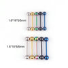Piercing Jewelry Stainless Steel Geometric Electroplating Tongue Rings Nipple Rings Unisex