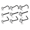 Piercing Jewelry Stainless Steel Geometric Nose Stud Nose Ring Earrings Electroplated