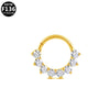 Piercing Jewelry Stainless Steel Heart Shape Diamond Nose Ring And Nose Nail