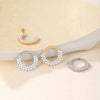 Piercing Jewelry Stainless Steel Heart Shape Diamond Nose Ring And Nose Nail