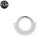 Piercing Jewelry Stainless Steel Heart Shape Diamond Nose Ring And Nose Nail