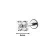 Piercing Jewelry Titanium Alloy Geometric Electroplated Small Flower Style