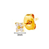 Piercing Jewelry Titanium Alloy Geometric Electroplated Small Flower Style