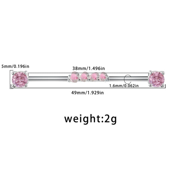 Piercing Jewelry Titanium Steel Heart Bow Star Electroplated Unisex Allmatch