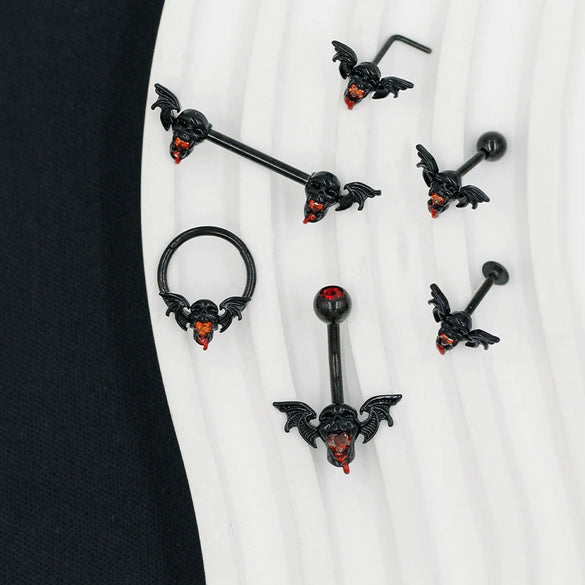 Piercing Jewelry Zinc Alloy Heart Style