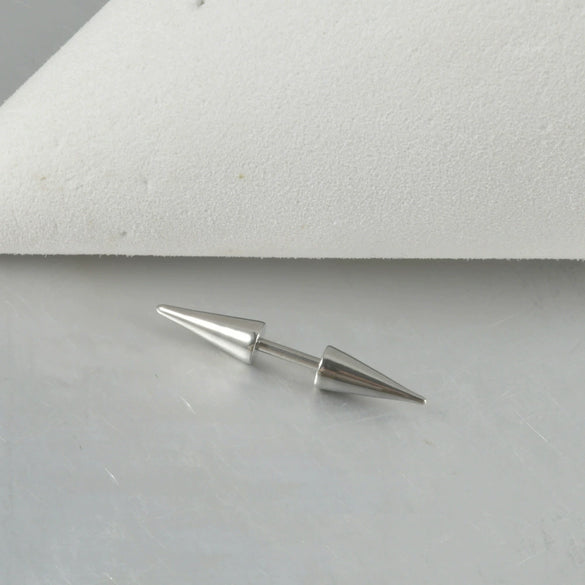 Piercing Stainless Steel Geometric Curved Rod Pointed Cone Eyebrow Nail Ear Nail Ear Bone Nail Electroplated