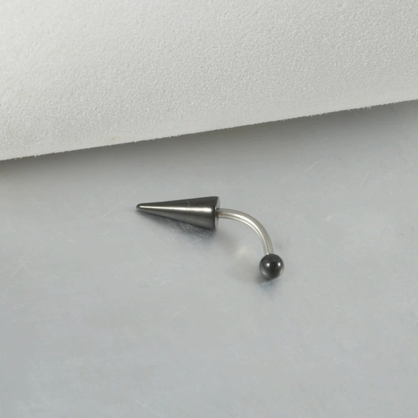 Piercing Stainless Steel Geometric Curved Rod Pointed Cone Eyebrow Nail Ear Nail Ear Bone Nail Electroplated