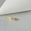 Piercing Stainless Steel Geometric Curved Rod Pointed Cone Eyebrow Nail Ear Nail Ear Bone Nail Electroplated