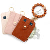 Plaid Hanging Vertical Bag Zipper Card Bag Coin Purse Women's Wallet Pu Leather Solid Color Urban Simplicity Woven Pattern