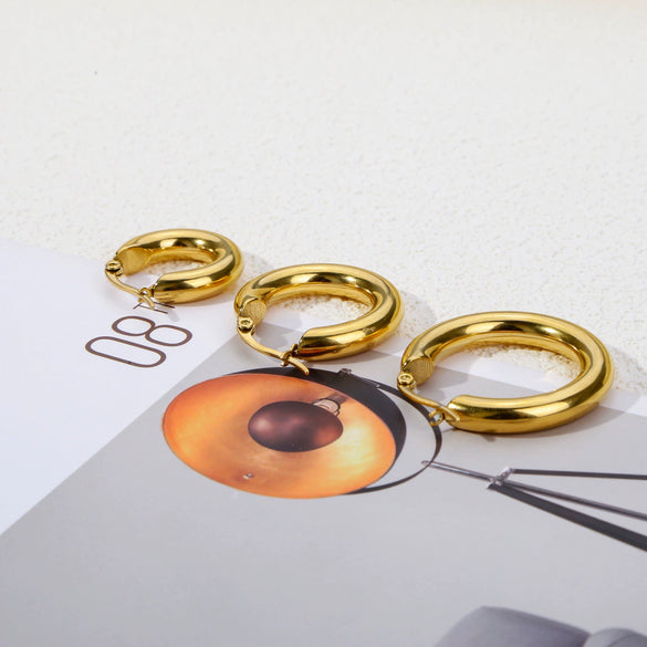 Plain Ring Stainless Steel Geometric Electroplating Women's