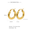 Plain Ring Stainless Steel Geometric Electroplating Women's