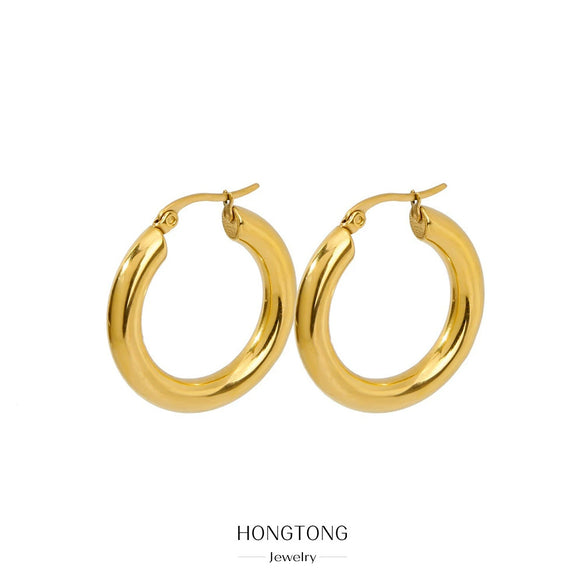 Plain Ring Stainless Steel Geometric Electroplating Women's