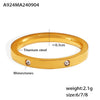 Plain 316L Stainless Steel Geometric Electroplated Women's Ring Jewelry Accessories