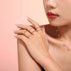 Plain 316L Stainless Steel Geometric Electroplated Women's Ring Jewelry Accessories