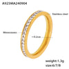 Plain 316L Stainless Steel Geometric Electroplated Women's Ring Jewelry Accessories