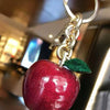 Plastic And Resin Cherry Fruit Bag Pendant And Keychain For Ladies
