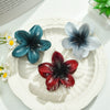 Plastic And Resin Hair Clip With Egg Flower Design And Baking Paint Little Fresh Style For Women