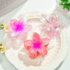 Plastic And Resin Hair Clip With Egg Flower Design And Baking Paint Little Fresh Style For Women