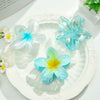 Plastic And Resin Hair Clip With Egg Flower Design And Baking Paint Little Fresh Style For Women