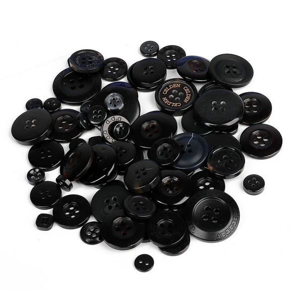Plastic And Resin Mixed Color Buttons For Clothing Accessories Diy Handmade Painting Material