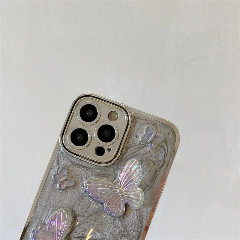 Plastic Butterfly Luxurious Sweet Phone Cases Phone Accessories