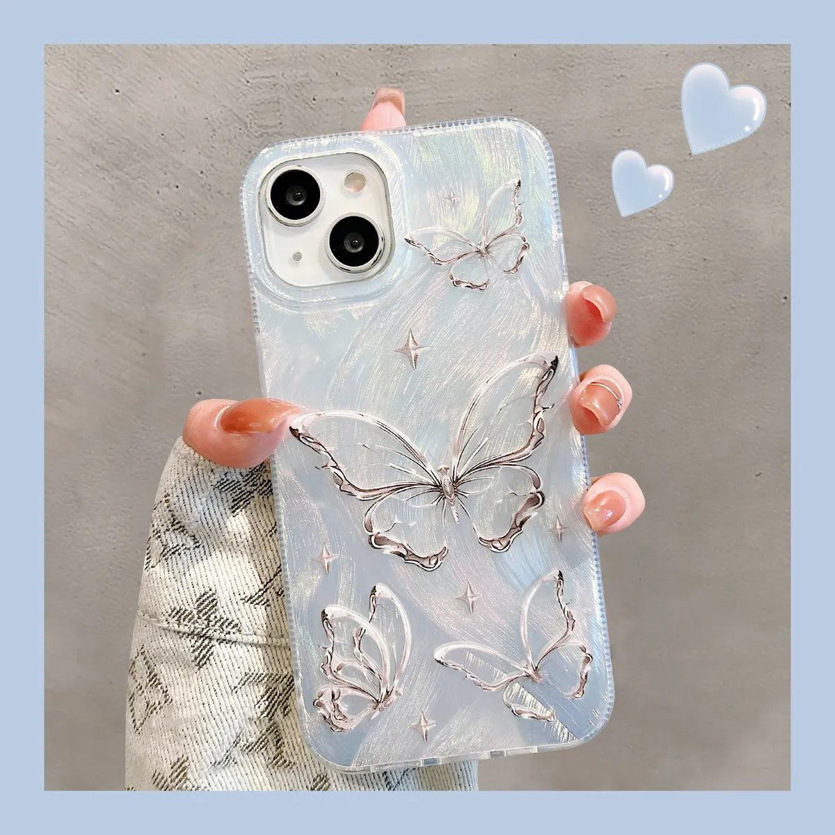 Plastic Butterfly Sweet Phone Cases Phone Accessories