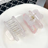 Plastic Cartoon Animal Handmade Hair Clip Square Cut Out For Women