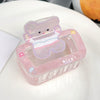 Plastic Cartoon Animal Handmade Hair Clip Square Cut Out For Women