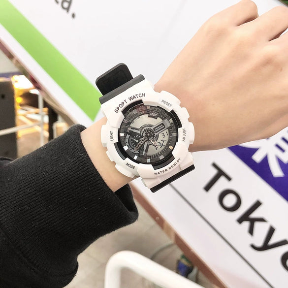 Plastic Electronic Watch College Style Unicorn For Teenagers