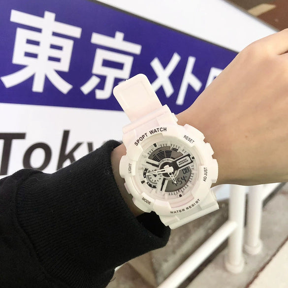 Plastic Electronic Watch College Style Unicorn For Teenagers