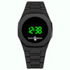 Plastic Electronic Watch Round Dial Simple Style For Men
