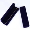 Plastic Fabric Solid Color Jewelry Box And Flannel Bag