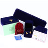 Plastic Fabric Solid Color Jewelry Box And Flannel Bag
