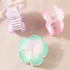 Plastic Flower Claw Clip Painted Sweet And Simple Women's Hair Accessory