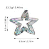 Plastic Geometric Fivepointed Star Baking Paint Hair Grab Clip For Women