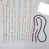 Plastic Girls' Crossbody Bag With Love Heart Water Drop Bell Pattern And Electroplated Chain Pendant Mobile Phone Chain