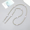 Plastic Girls' Crossbody Bag With Love Heart Water Drop Bell Pattern And Electroplated Chain Pendant Mobile Phone Chain