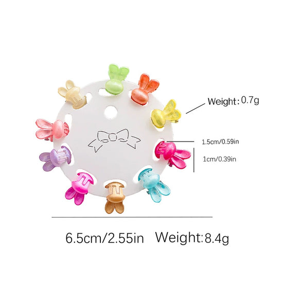 Plastic Handmade Cartoon Fruit Food Style Mini Grab Clip Hairpin For Girls