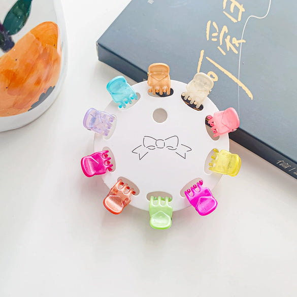 Plastic Handmade Cartoon Fruit Food Style Mini Grab Clip Hairpin For Girls