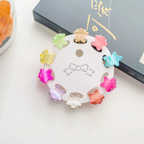 Plastic Handmade Cartoon Fruit Food Style Mini Grab Clip Hairpin For Girls