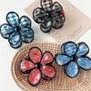 Plastic Handmade Flower Shark Hair Clip For Women Fashion Ol Style Head Accessories