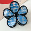 Plastic Handmade Flower Shark Hair Clip For Women Fashion Ol Style Head Accessories