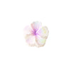 Plastic Heart Flower Hair Grab Clip Electroplated Minimalist Style Women's Headwear
