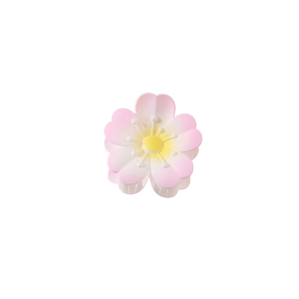 Plastic Heartshaped Petal Hair Clip Minimalist Style Painted Design Women's Hair Accessory