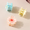 Plastic Heartshaped Petal Small Flower Hair Clips For Girls Painted Design