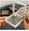 Plastic Jewelry Display And Storage Box For Bracelets With Transparent Elastic Plastic Suspension Packaging