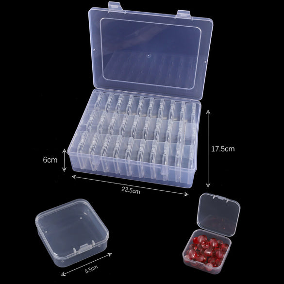 Plastic Jewelry Storage Box Multilayer Removable For Earrings Rings Lego Toys