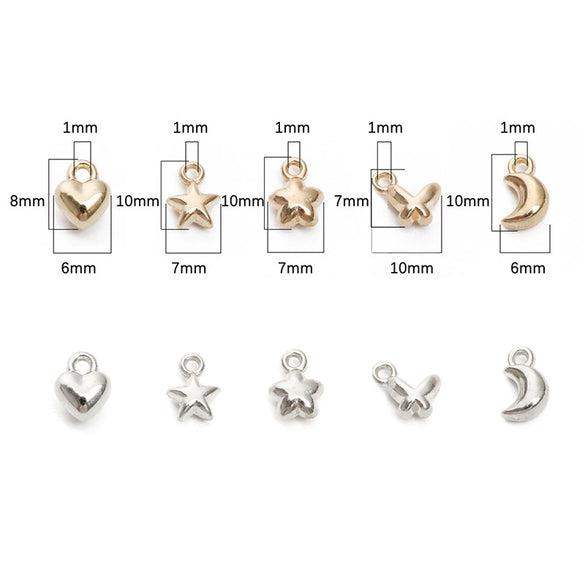 Plastic Love Fivepointed Star Butterfly Beaded Handmade Jewelry Accessories Ccb Material