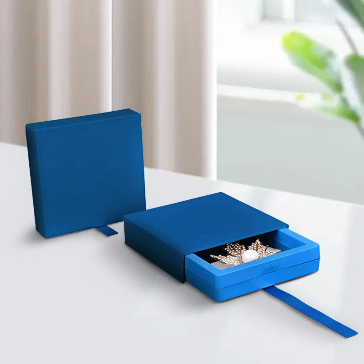 Fashion Solid Color Plastic Jewelry Boxes