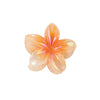 Plastic Plumeria Sweet Flower Baking Paint Hair Shark Clip Women's Hair Accessories